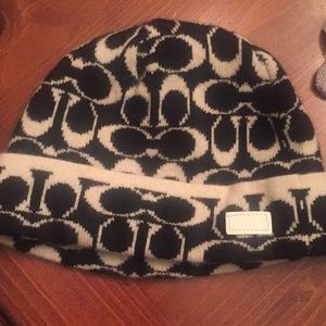 Cashmere Coach beanie